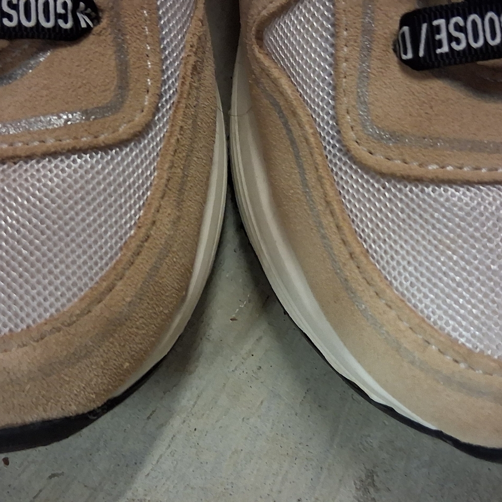 Golden Goose Beige Blue Pink Star Sneakers - Picture 16 of 16